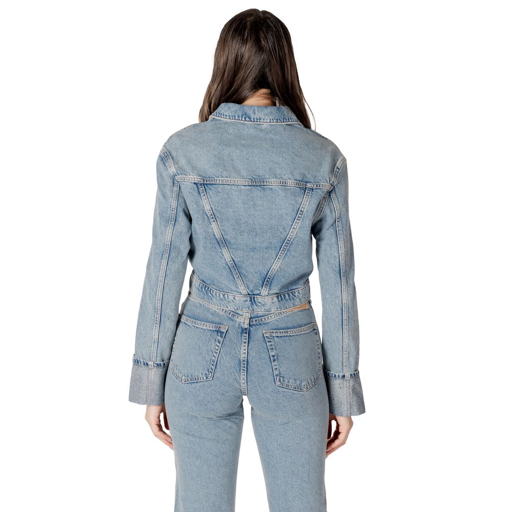 Only Hellblaue Bio-Baumwolljacken &
